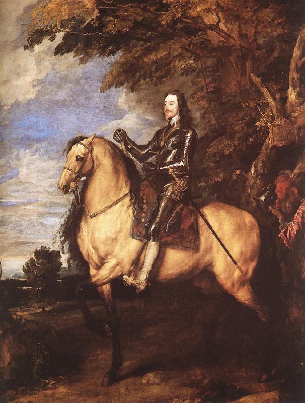 DYCK, Sir Anthony Van Charles I on Horseback fg Germany oil painting art